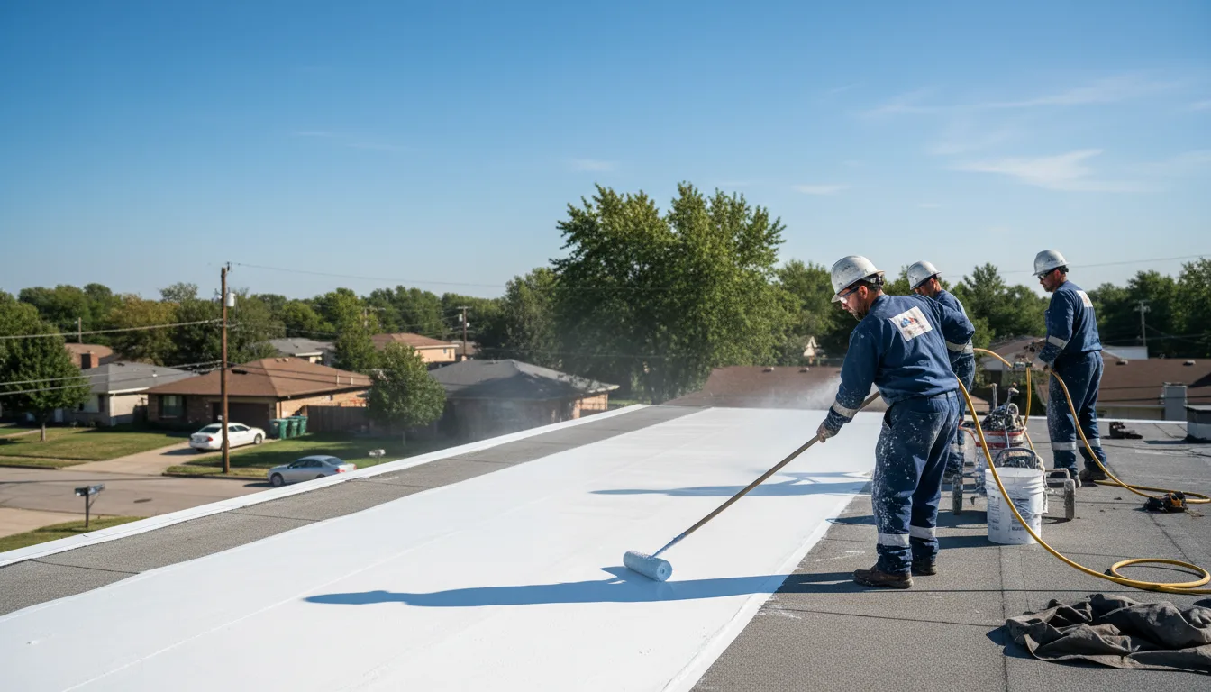 Commercial roof coating in Round Hill, VA near me